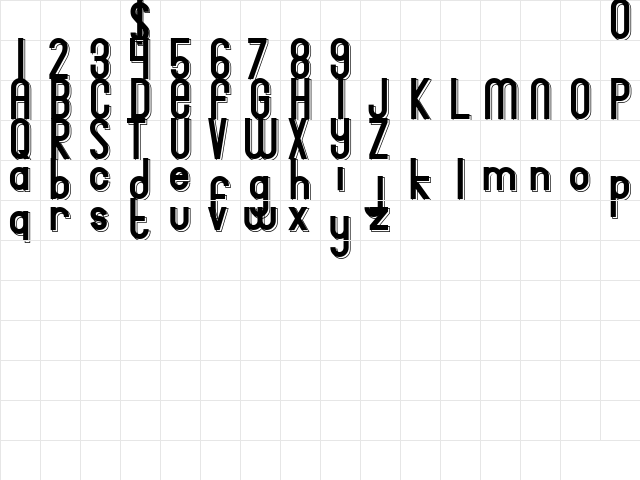 Bingke Kacang Ijo DEMO Regular  glyph index