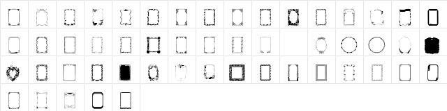 Frames1 Normal  glyph index