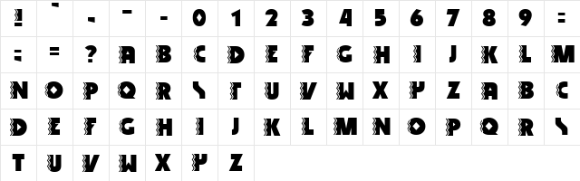 Snake Venom Regular  glyph index
