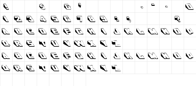 Al-Kharashi Latin 1 Normal  glyph index