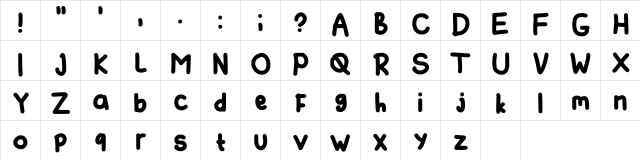 Batagor Regular  glyph index