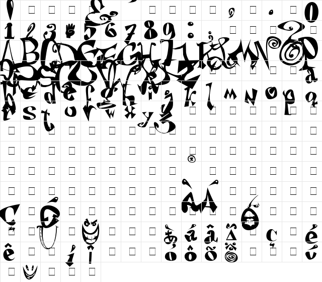 Puteiro Anarquista Oudi F飨ionedi.  glyph index