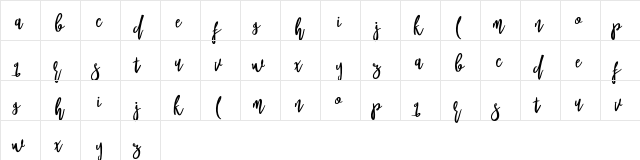 Goodies Alt1 Regular  glyph index