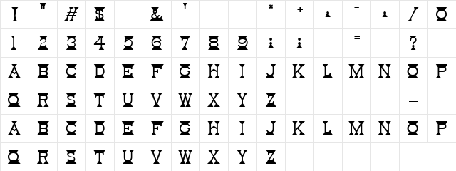 Triangle Two Regular  glyph index