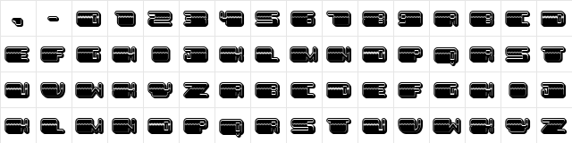 Patriotic Filled Regular  glyph index