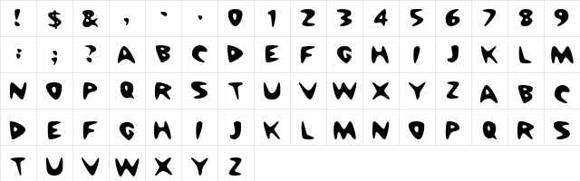 Cheap Motel  glyph index