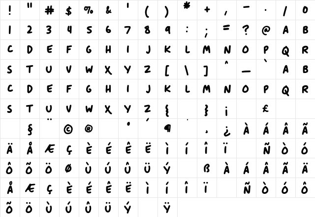 Anitype Journal 5  glyph index
