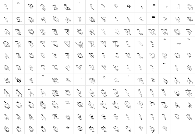 FZ UNIQUE 10 HOLLOW LEFTY Normal  glyph index