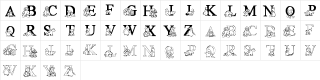 New Regular  glyph index