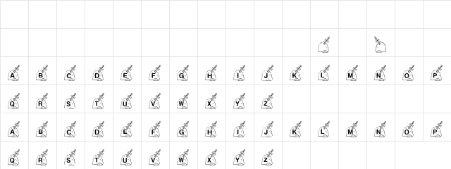 Theaves Regular  glyph index