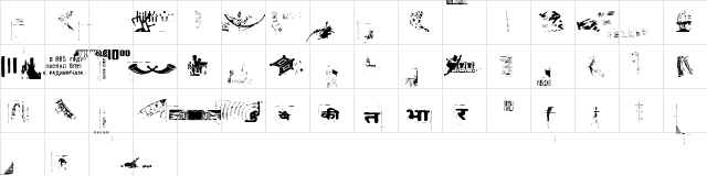 Glue Stix  glyph index