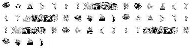 Haringe Regular  glyph index