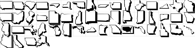 United States Dingbats Normal  glyph index