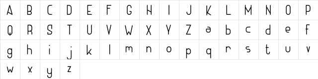 ADHE Sans Light FREE Regular  glyph index