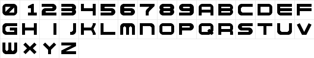 NES-like Regular  glyph index