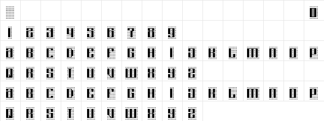 Piloted Maggy Regular  glyph index