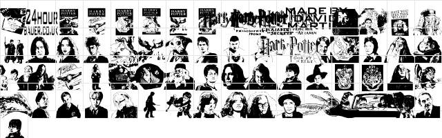 Harry Potter and the Dingbats Regular  glyph index