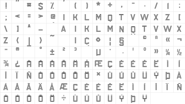 SU-30SM 450  glyph index