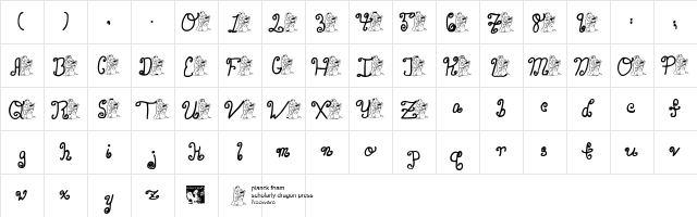 pf_xmas_gator Regular  glyph index