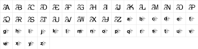 JNKMONKEY Regular  glyph index