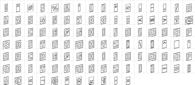 a_BighausTitulCmUpOtl Regular  glyph index
