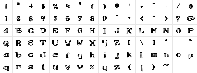 Refreshing Beverage Regular  glyph index