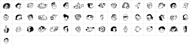 HeadsoftheHousehold Medium  glyph index