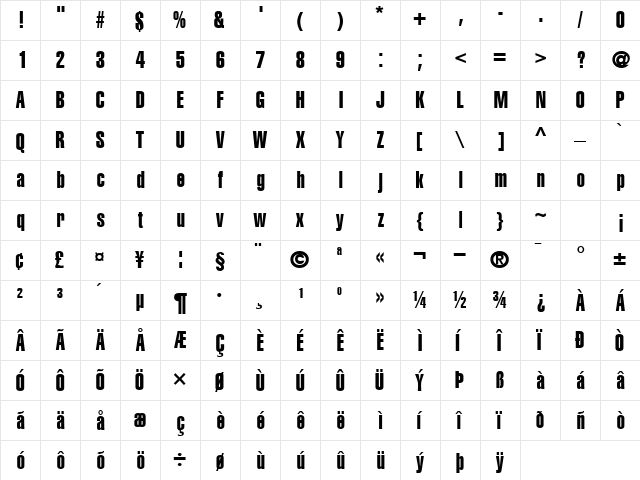 ContextExtraCondSSK Regular  glyph index