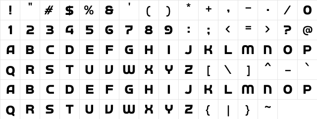 a Autobus Omnibus Regular  glyph index