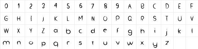 withbestmate Regular  glyph index