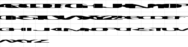 Psychye Regular  glyph index