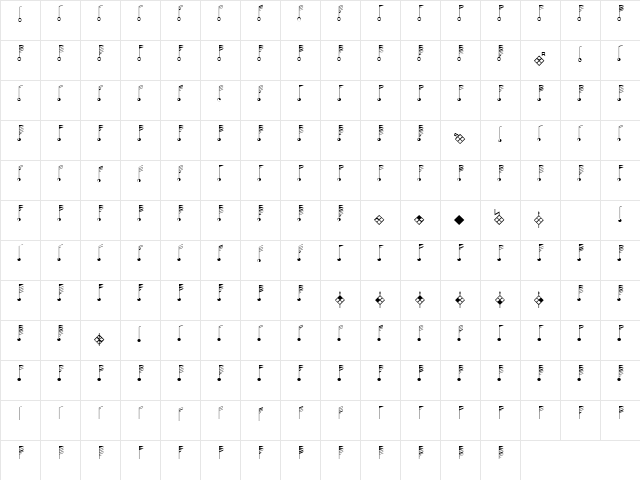 ESRI Weather Regular  glyph index