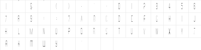 Jungle 6 Regular  glyph index