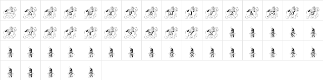 POLARFRI_KG Regular  glyph index