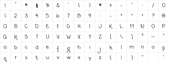 CK Going Places Regular  glyph index