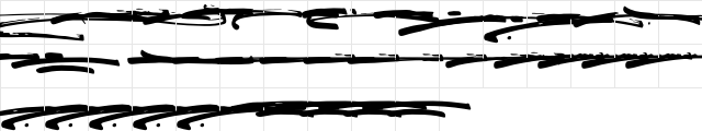 Brusthy Swash Regular  glyph index