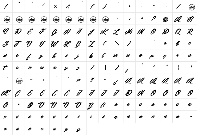 Snowballs Season_PersonalUseOnly Regular  glyph index