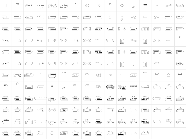 Taskforce Outline Outline  glyph index