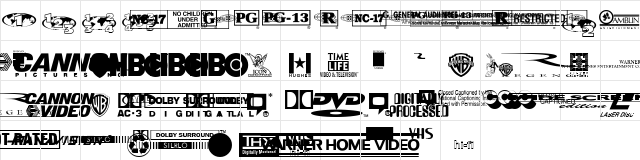 WHV Regular  glyph index