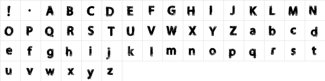 NORIKEE DEMO Regular  glyph index