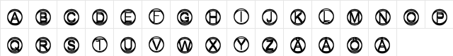 Knapp Regular  glyph index