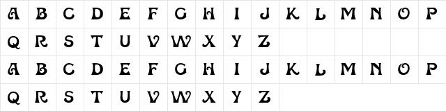 Pasdenom Regular  glyph index