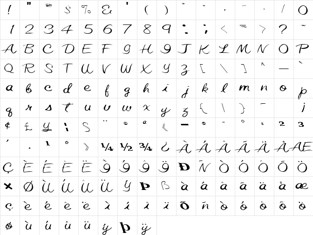 Elastic Regular  glyph index