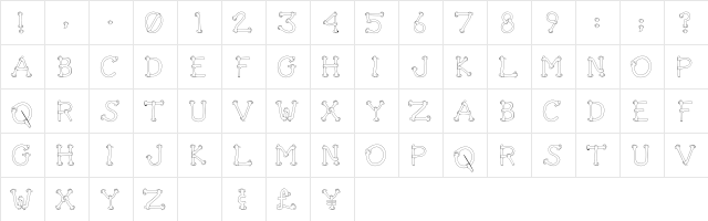 Get A Grip Novelty  glyph index