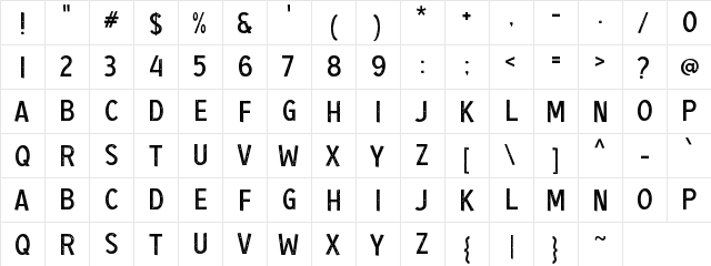 a Ambang Resesi Regular  glyph index