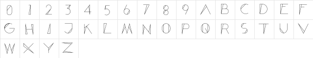 Engeepee Outline Regular  glyph index