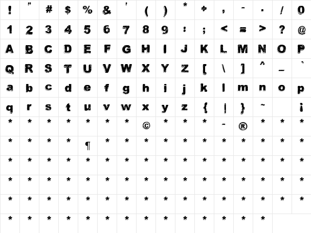 Good Choice Regular  glyph index