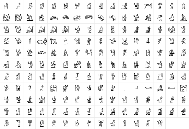 GlyphExtLibT Bold  glyph index