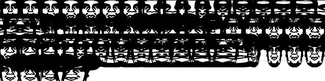 ObeyBalloon2 Regular  glyph index