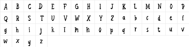Brigita FREE Regular  glyph index